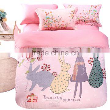 Home textile 100% cotton OEM service 4 pcs Bedding set