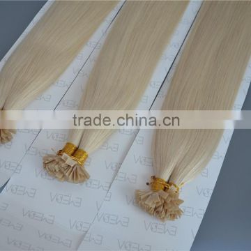 Italian keratin prebonded hair extension flat tip hair extension