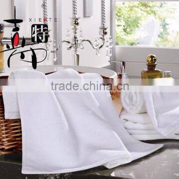 100% cotton plain weave white hotel face towel