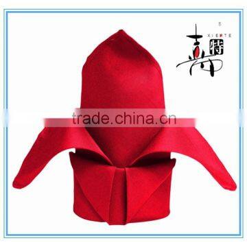 Hot Selling red Plain Fabric Wholesale Wedding Table Napkin