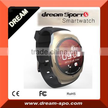 2015 New Style Bluetooth Round Shape Android & IOS Shenzhen Smart watch