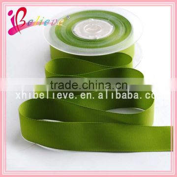 Wholesale stock crafts accessories boutique green grosgrain ribbon