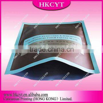 Customized design facial mask packaging bag/High quality facial mask packaging pouch for heat sealed