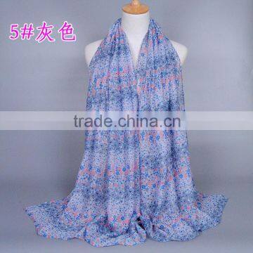 Viscose Floral Print Fashion Ladies Neck Scarf