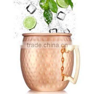SOLID COPPER HAMMERED MOSCOW MULE MUG HAMMERED COPPER MULE MUG PURE COPPER MOSCOW MULE 16 OUNCE HAMMERED MUG
