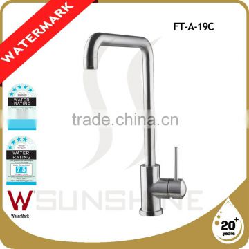 FT-A-19C Modern design stainless steel Kitchen cabinet faucet Lead free Kitchen mixer