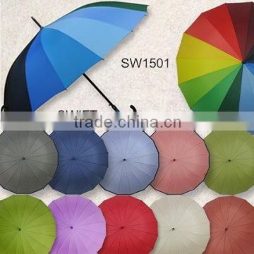 16ribs solid border umbrella rainbow umbrella