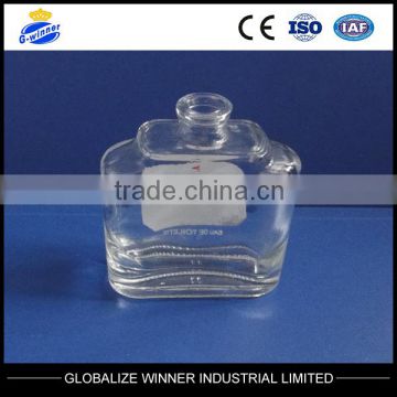 30ml clear Flat Perfume Glass Bottle use for cosmetic/perfume