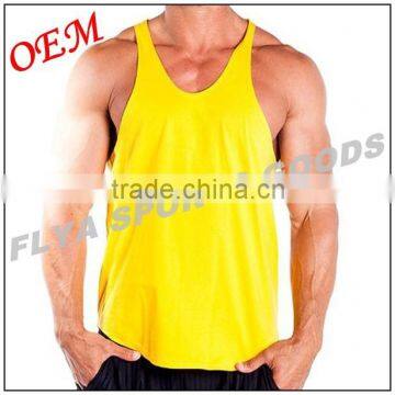 OEM ODM Factory blank racerback gym singlets for men
