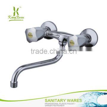 Abs Plastic Water Mixer Long Wash Basin Faucet Pull Out