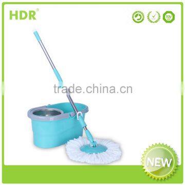 HDR-M021B bucket mop 360 Spin Magic Mop rod,Hand Press With Wringer Mop Bucket