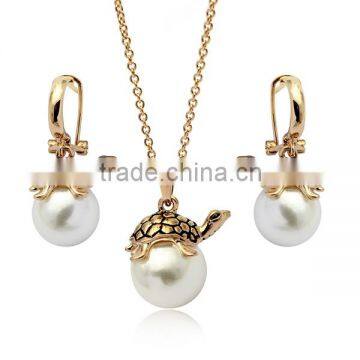 Handmade Pearl Nickel Free Brass jewelry sets FQ-J32