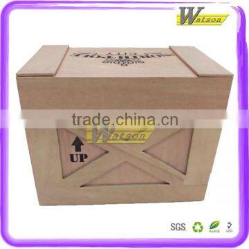 Strong Structure Cardboard Imitative Wood Holiday Gift Packing Box photo-2