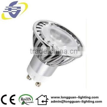 GU10 3X1W high power 3W led spotlight 3pcs led normal size,die cast alu with chrome