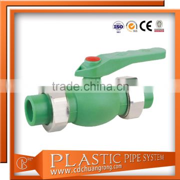 Single union female ppr ball valve fittings