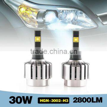 new arrival 30wcar led headlight H3 6000-7000K 2880LM