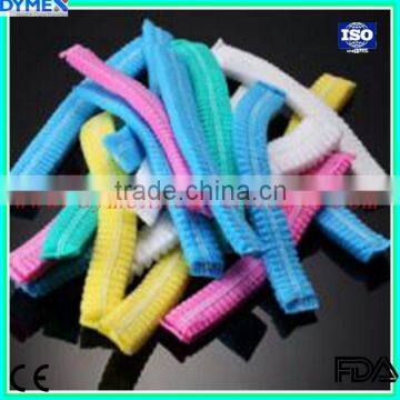 Disposable Nonwoven Mob Cap for Beauty Spa and Hospital Use