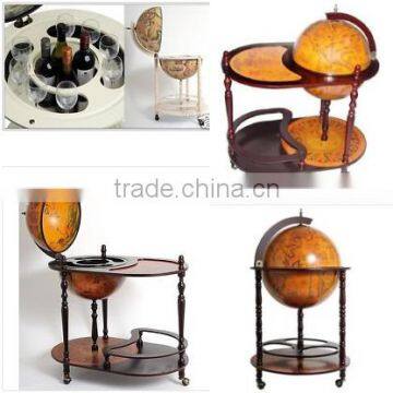 Wine globe bar cabinet