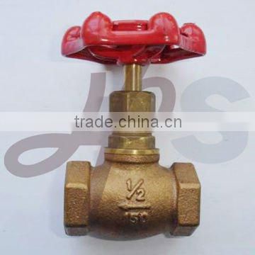 Casting bronze globe cock valve with steel wheel