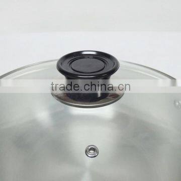 Satin Polished PRESSING Aluminum Casserole Set With Glass Lids and Single Bottom MSF-6602 photo-5