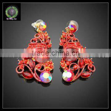 Wholesale Indian Bridal Women Costume Jewelry Sets Top Quality Heart Shape Hot-sale Necklace and Rings Jewelry Sets KHK715 photo-3