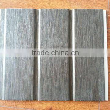 Interior Decoration of Pvc Wooden Design Two Grooves Wall Panel photo-2