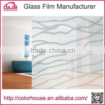 High quality PVC self adhesive decorative laser film for glass