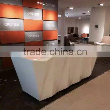 Diamond style office reception desk