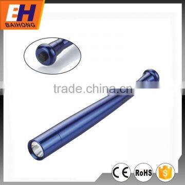 Hot Selling: High Power Riot Baton Aluminium Flashlight BH-8029, baseball bat shape