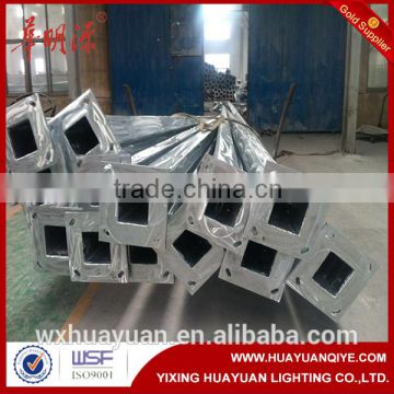 Hot dip galvanized steel lighting pole