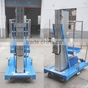 Single mast Aluminum Lift table vertical indoor lifts