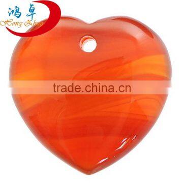 2015 Popular semi precious stone heart jewelry pendant