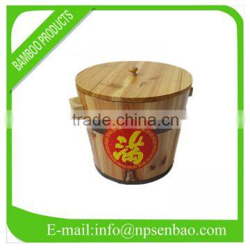 Wooden Rice Bucket