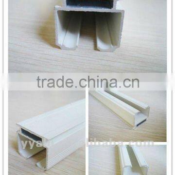 Hot sell 6063 T5 aluminum square curtain track profile/ factory price