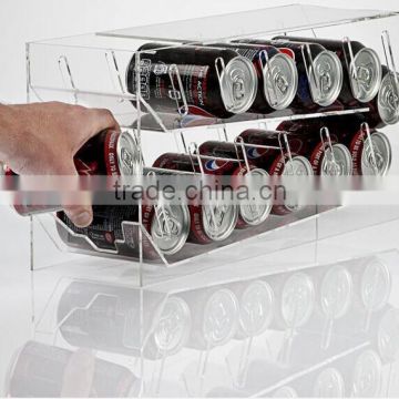 factory wholesale customized acrylic drink tin display rack