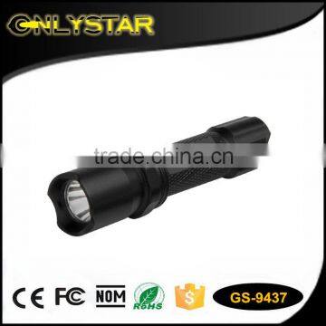 Onlystar GS-9437 china factory wholesale 1w aluminum high power led light flashlight police