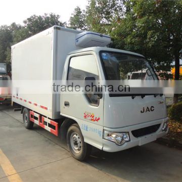 New coming JAC 4x2 small transport refrigeration unit