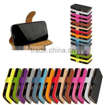 Colorful Leather Flip Case For Motorola Mot E2