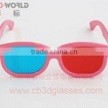 light weight red blue glasses