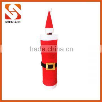 SJ-L6121 Promotional christmas decorating Fabric Christmas Wine Bottles Covers