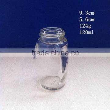 120ml 4oz glass glass spice jar shaker with lid