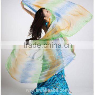 Gradient Belly Dancing Veils Silk Fabric Dance Veil photo-2