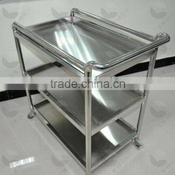 Stainless steel hospital medical trolley furniture
