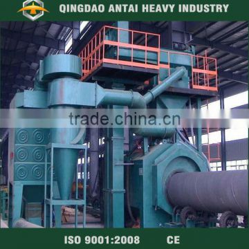 QGW series steel pipe surface shot blast machine