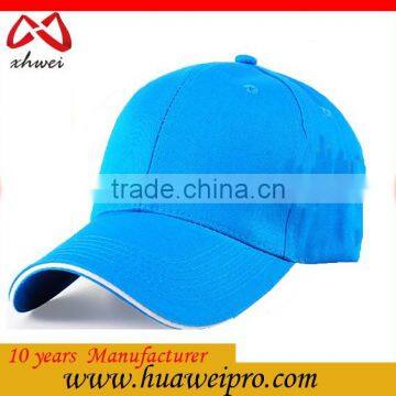 Common Fabric Custom Long Bill Golf Cap with Metal Clasp Embroidered Elastic Golf Cap