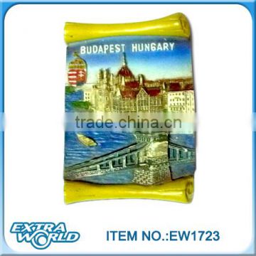 Hungary Budapest polyresin souvenir fridge magnet