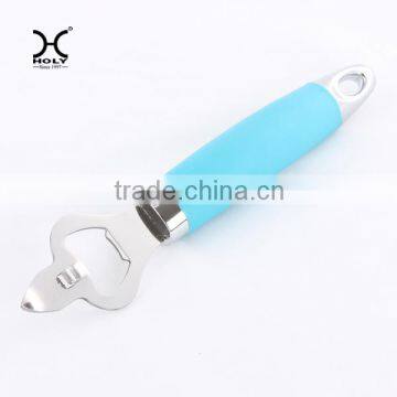 Stainless steel bottle opener with ABS +TPR handle