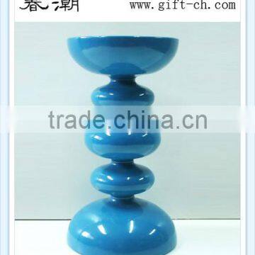 Cone shape high quality wooden candlesticks , wooden candleholder