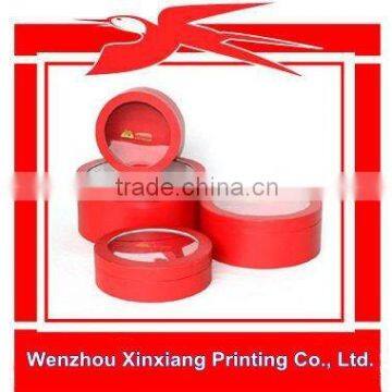 Round Cardboard Packaging Boxes with Window