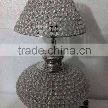 Aluminium Crystal Shade Lamp